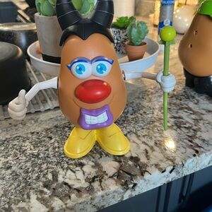 Mr. Potato Head Kids Toy - Brown with Yellow Shoes and Red Nose Malificent